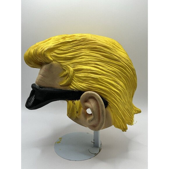 Paper Magic Group Rubber Halloween Costume Mask Johnny Bravo Half Mask 2002 Rare - Picture 12 of 15